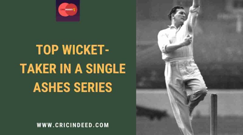 most ashes wickets in a series