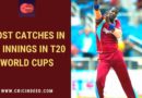 most catches in an innings in t20 world cup
