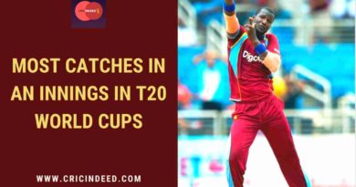 most catches in an innings in t20 world cup