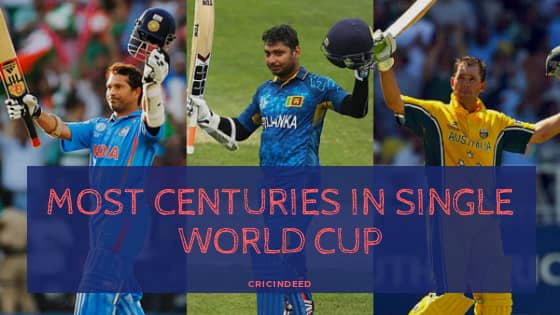 Most Centuries in a Single World Cup