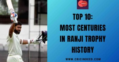 Top 10: Most Centuries in Ranji Trophy History