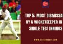 most dismissals by a wk in a test innings