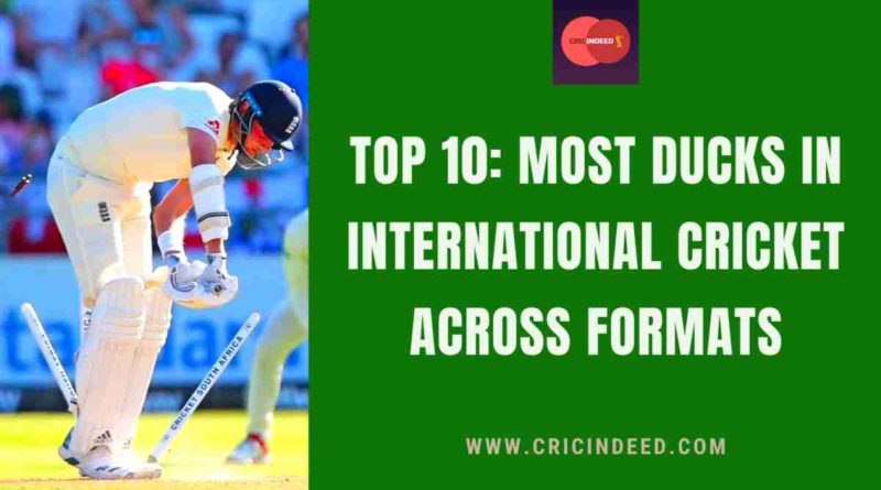 most ducks in cricket