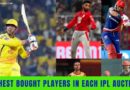 most expensive players in each ipl auction