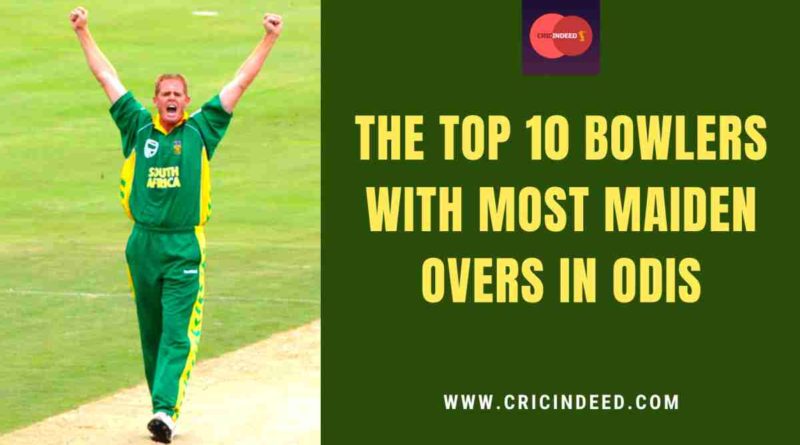 most maiden overs bowled in odi