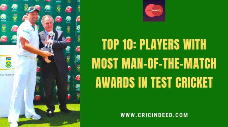 most man of the match in test