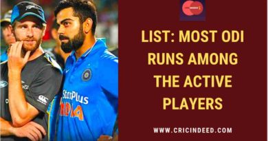 most odi runs by active players