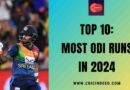 Most ODI Runs in 2024