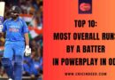 Top 10: Most Overall Runs by a Batter in Powerplay in ODI