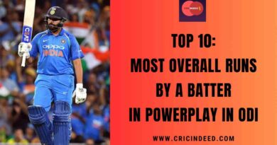 Top 10: Most Overall Runs by a Batter in Powerplay in ODI