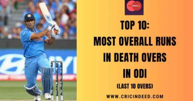 Most Overall Runs in Death Overs in ODI (Last 10 Overs)