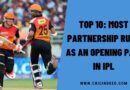 Top 10: Most Partnership Runs as an Opening Pair in IPL