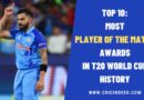 Top 10: Most Player of the Match Awards in T20 World Cup History