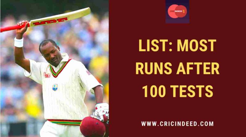 most runs after 100 tests