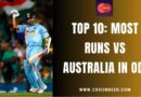 most runs against australia in odi