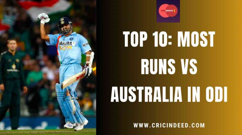 most runs against australia in odi