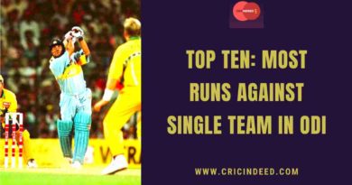 most runs against one team in odi