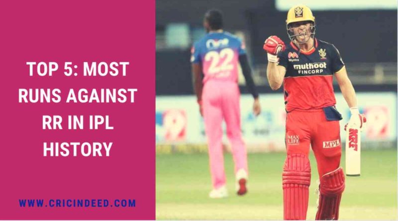 most runs against rr in ipl