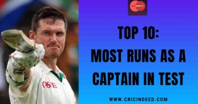 Most Runs as a Captain in Test
