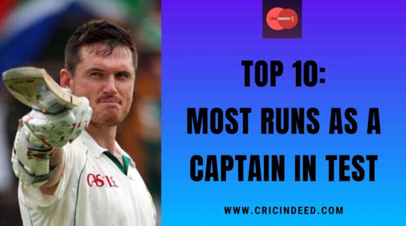 Most Runs as a Captain in Test