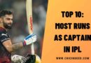 Top 10: Most Runs as Captain in IPL (Overall)
