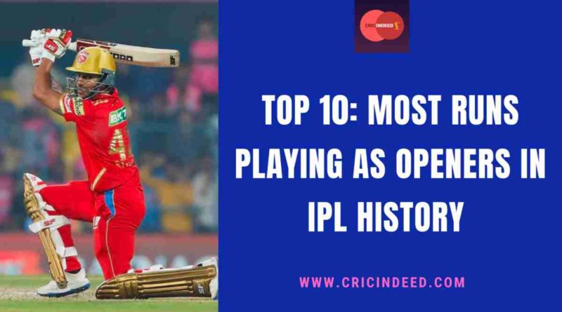 most runs as openers in ipl