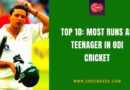 most runs as teenager in odis