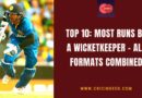 most runs as wicket keeper in international cricket