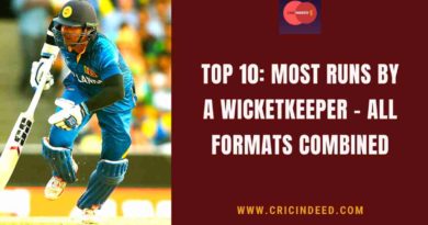 most runs as wicket keeper in international cricket