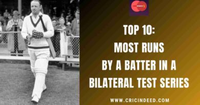 Top 10: Most Runs by a Batter in a Bilateral Test Series