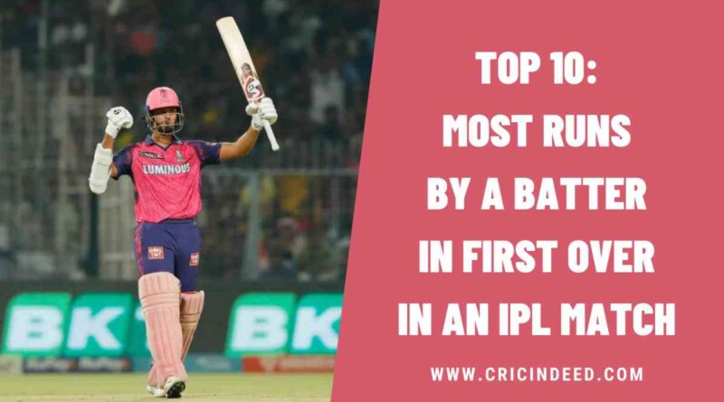 Top 10: Most Runs by a Batter in First Over in an IPL Match
