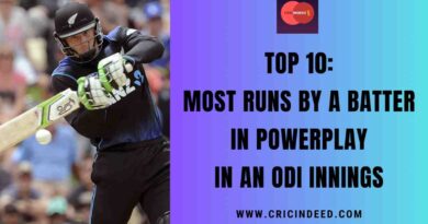 Top 10: Most Runs by a Batter in Powerplay in an ODI Innings