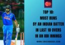 Most Runs by an Indian Batter in Last 10 Overs in an ODI Innings