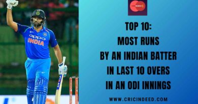 Most Runs by an Indian Batter in Last 10 Overs in an ODI Innings