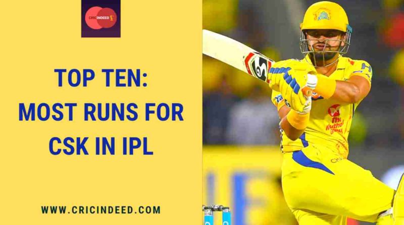 most runs for csk