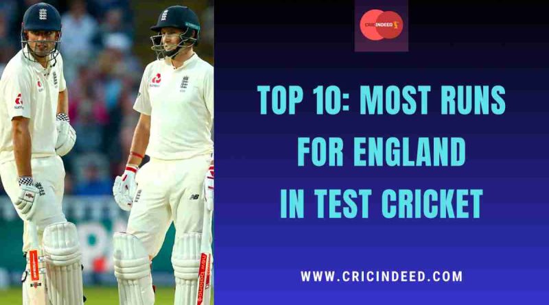 most runs for england in test cricket