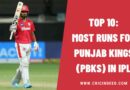 Top 10: Most Runs for Punjab Kings (PBKS) in IPL History