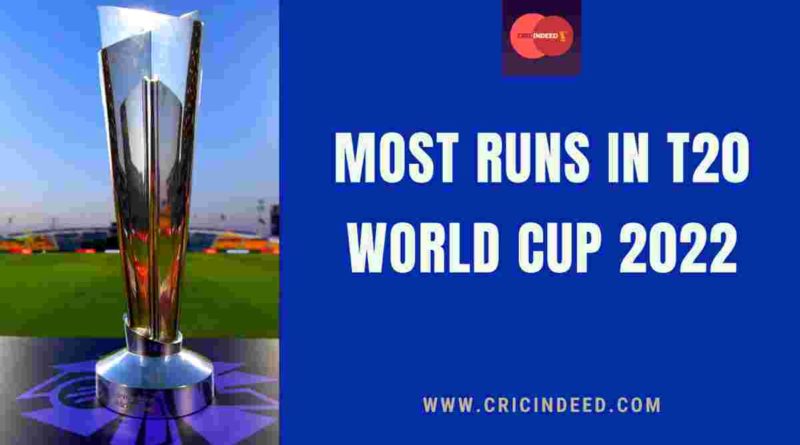 most runs in 2022 t20 world cup