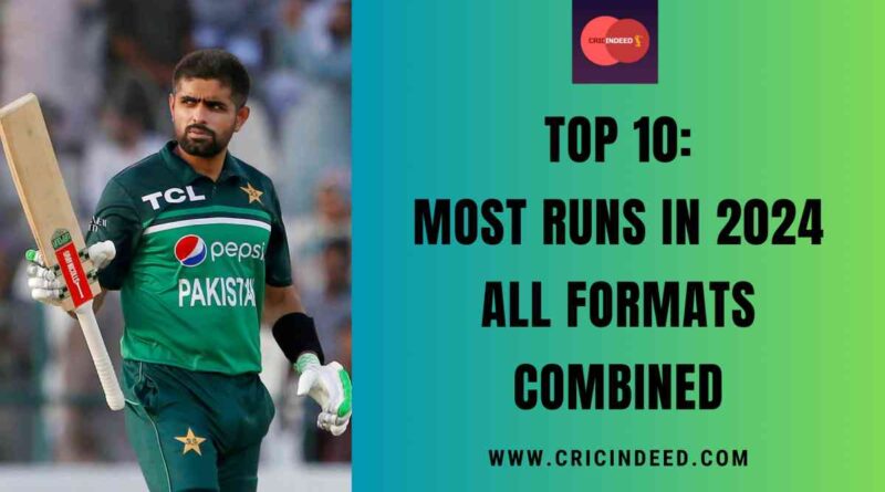 Most Runs in 2024 in All Formats Combined