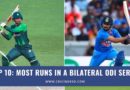 most runs in a bilateral odi series