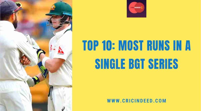 most runs in a single border gavaskar series
