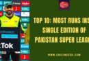 MOST RUNS IN A SINGLE PSL SEASON