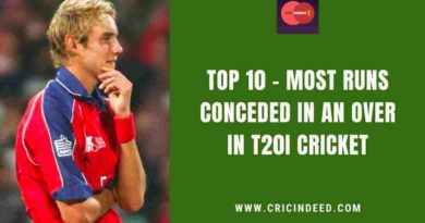 most runs in an over in t2os