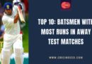 most runs in away test