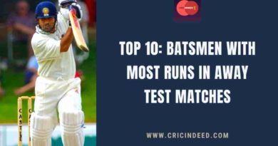 most runs in away test