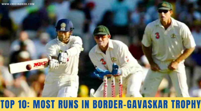 most runs in border gavaskar trophy