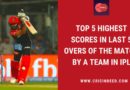 most runs in last 5 overs in ipl