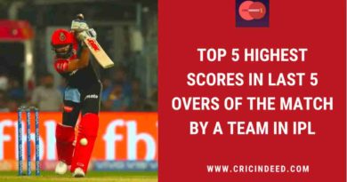most runs in last 5 overs in ipl