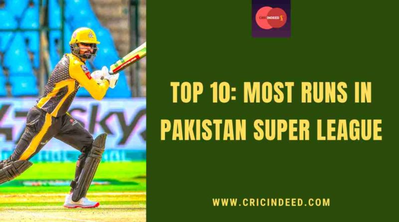 most runs in psl