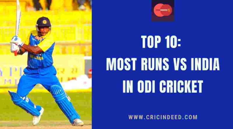most runs vs india in odi